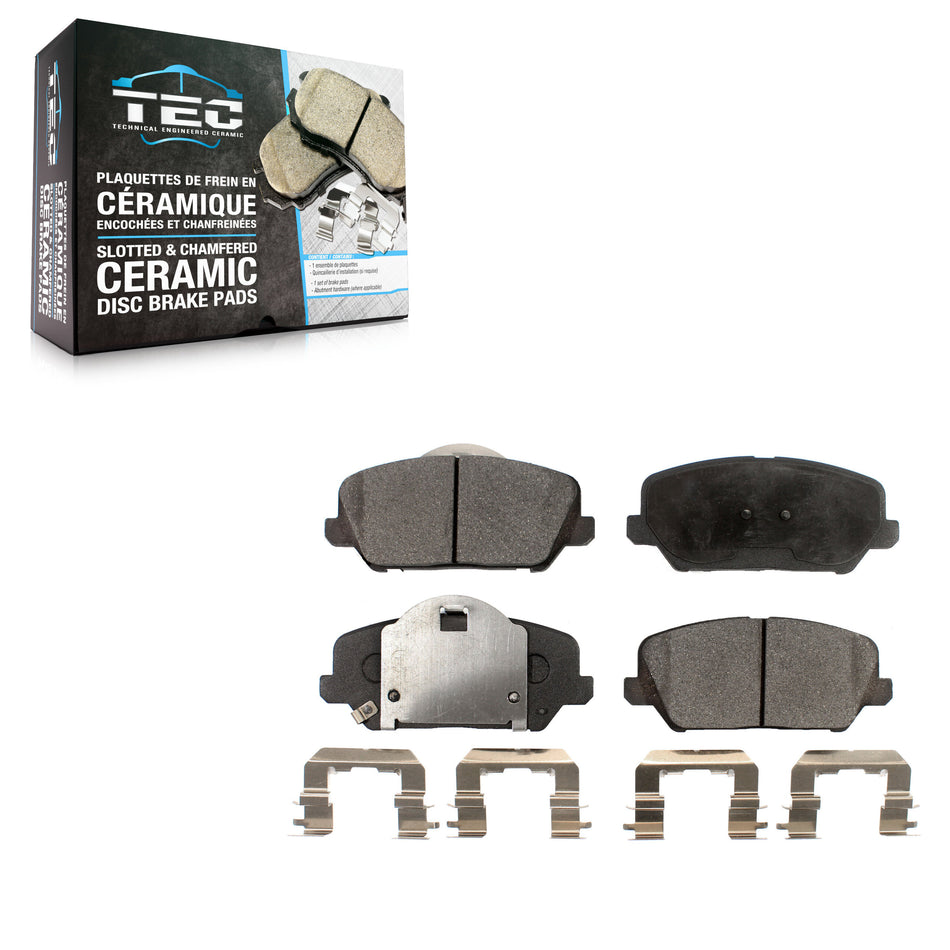 Front Ceramic Disc Brake Pads TEC-1735 For Kia Forte Forte5 Koup