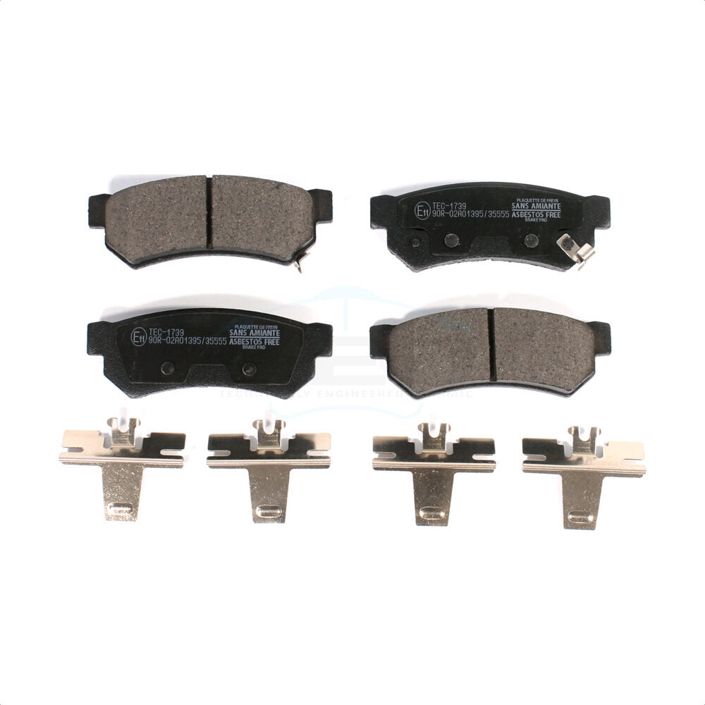 Rear Ceramic Disc Brake Pads TEC-1739 For Chevrolet Spark EV by TEC