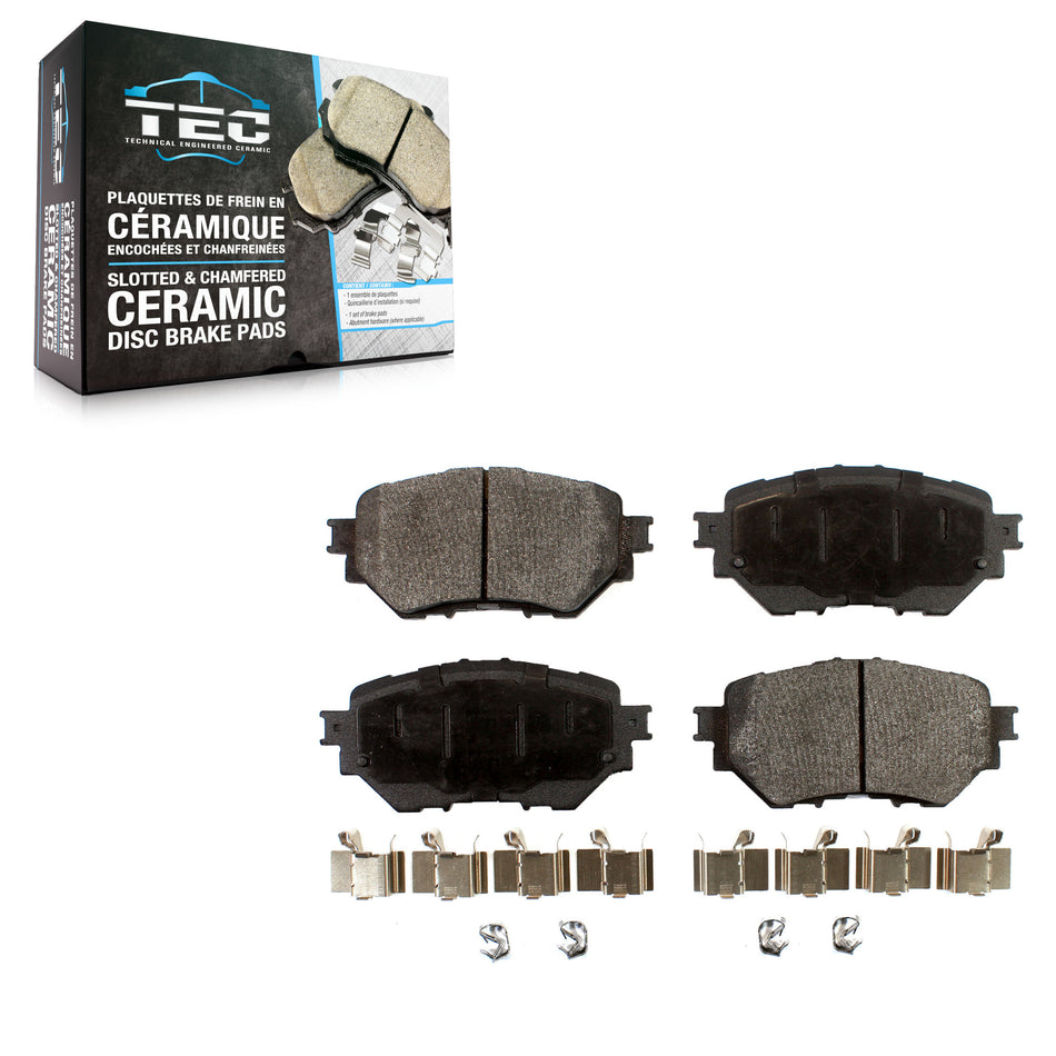 Front Ceramic Disc Brake Pads TEC-1759 For 2014-2018 Mazda 3 Sport