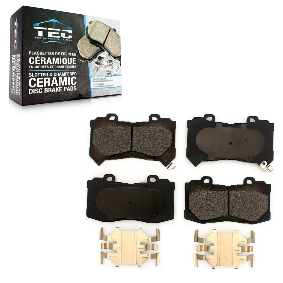 Front Ceramic Disc Brake Pads TEC-1802 For 2015-2020 Chevrolet Colorado GMC Canyon