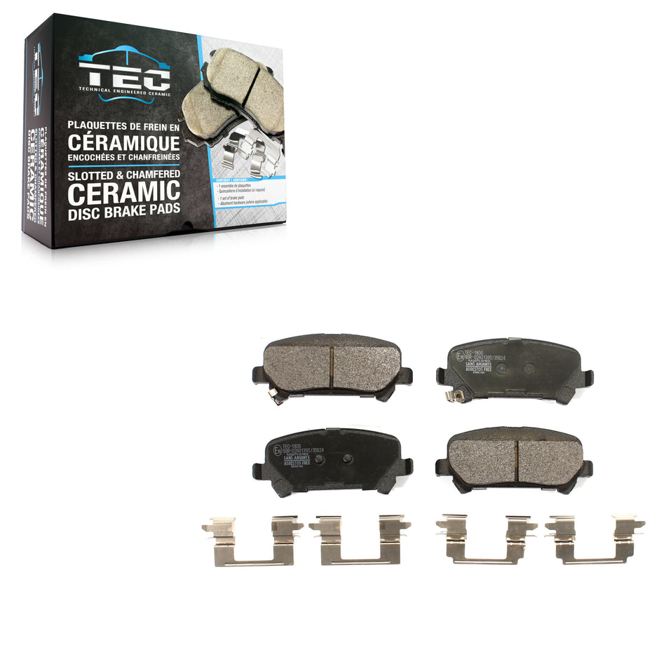 Rear Ceramic Disc Brake Pads TEC-1806 For 2015-2020 Chevrolet Colorado GMC Canyon