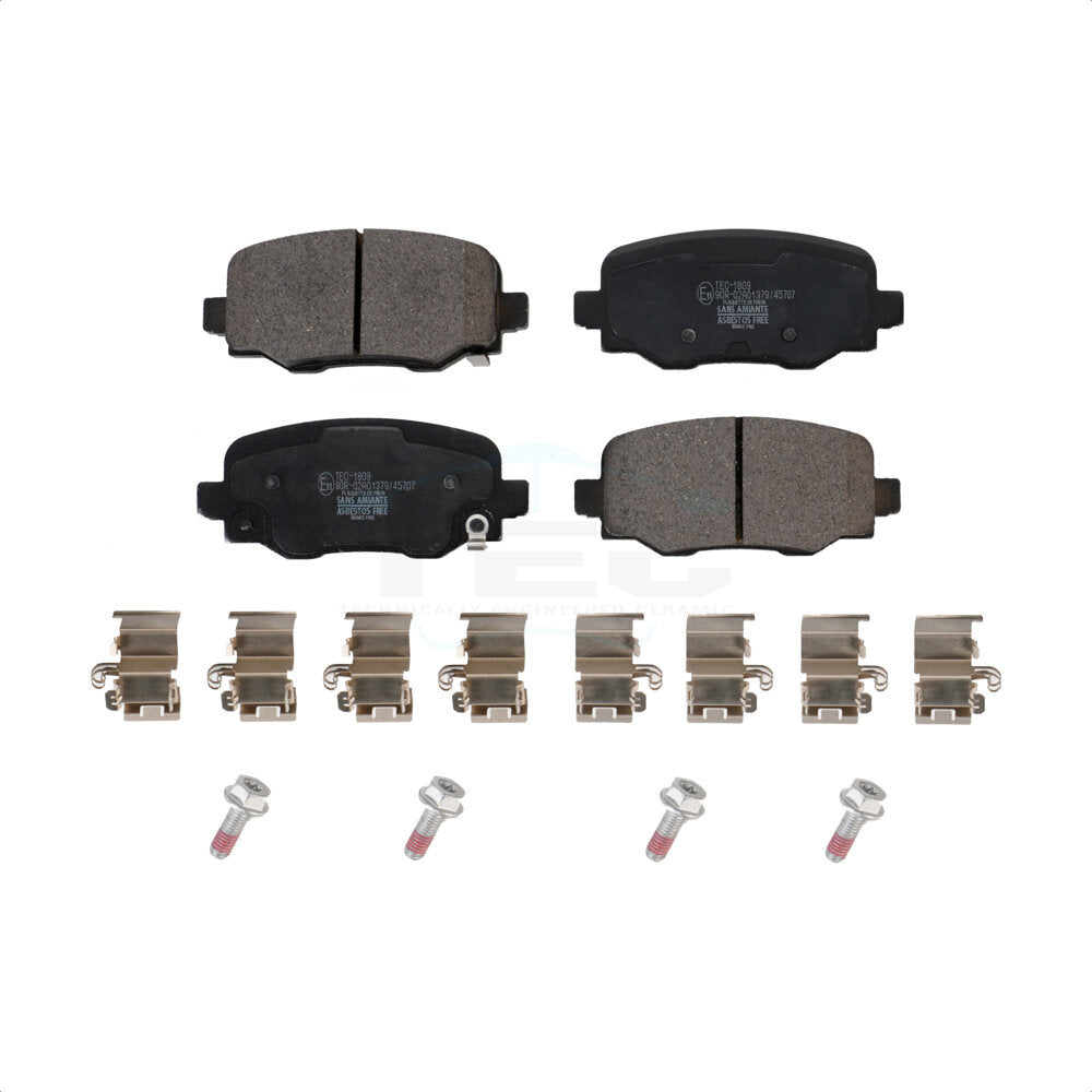 Rear Ceramic Disc Brake Pads TEC-1809 For Jeep Renegade Fiat 500X by TEC