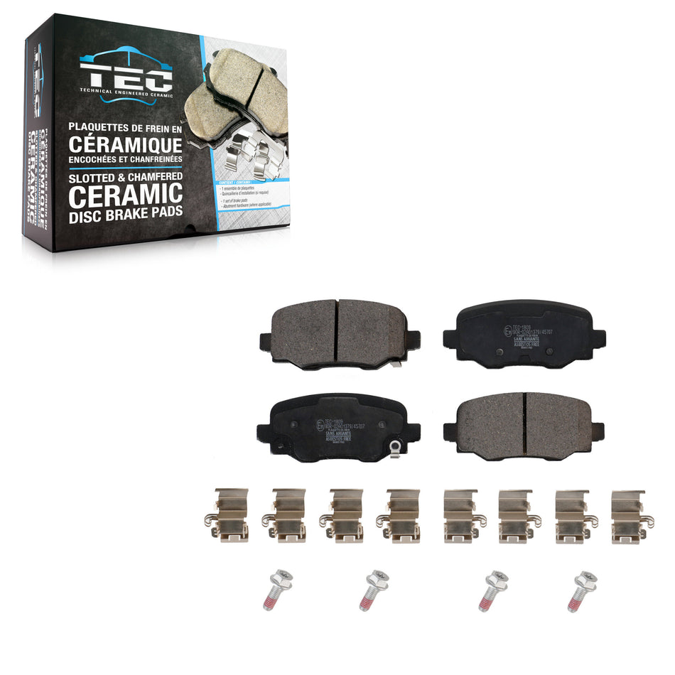 Rear Ceramic Disc Brake Pads TEC-1809 For Jeep Renegade Dodge Hornet Fiat 500X