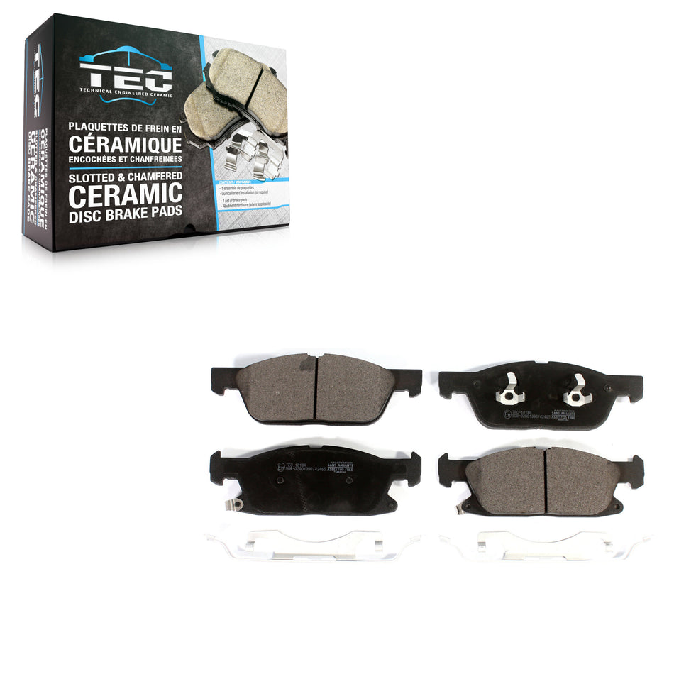 Front Ceramic Disc Brake Pads TEC-1818A For Ford Fusion Lincoln MKZ Continental