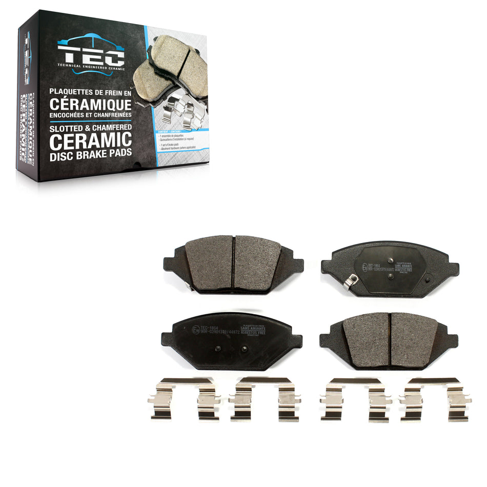 Front Ceramic Disc Brake Pads TEC-1864 For 2016-2022 Chevrolet Spark