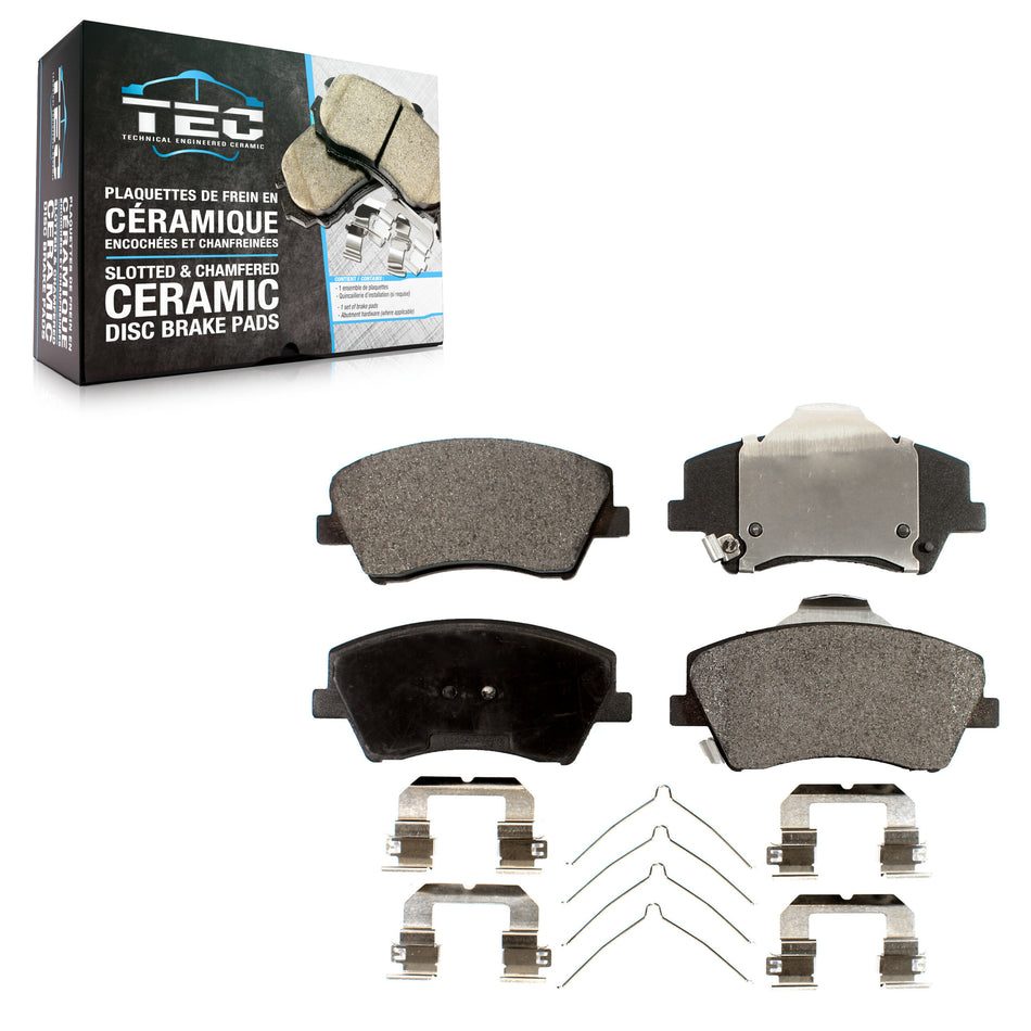 Front Ceramic Disc Brake Pads TEC-1912 For Hyundai Elantra Ioniq Kia Niro