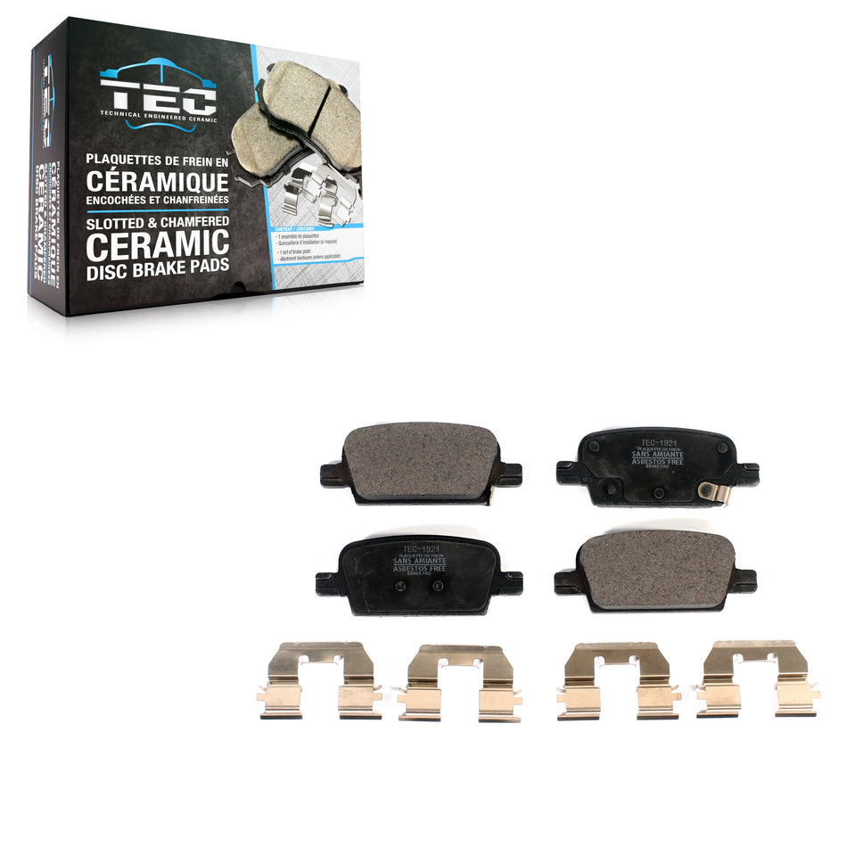 Rear Ceramic Disc Brake Pads TEC-1921 For 2016-2022 Chevrolet Malibu With Manual Parking