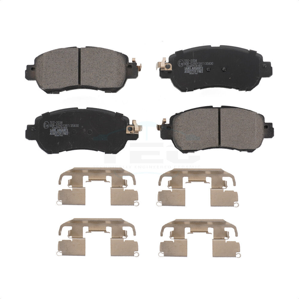 Front Ceramic Disc Brake Pads TEC-2038 For Nissan Kicks Versa by TEC