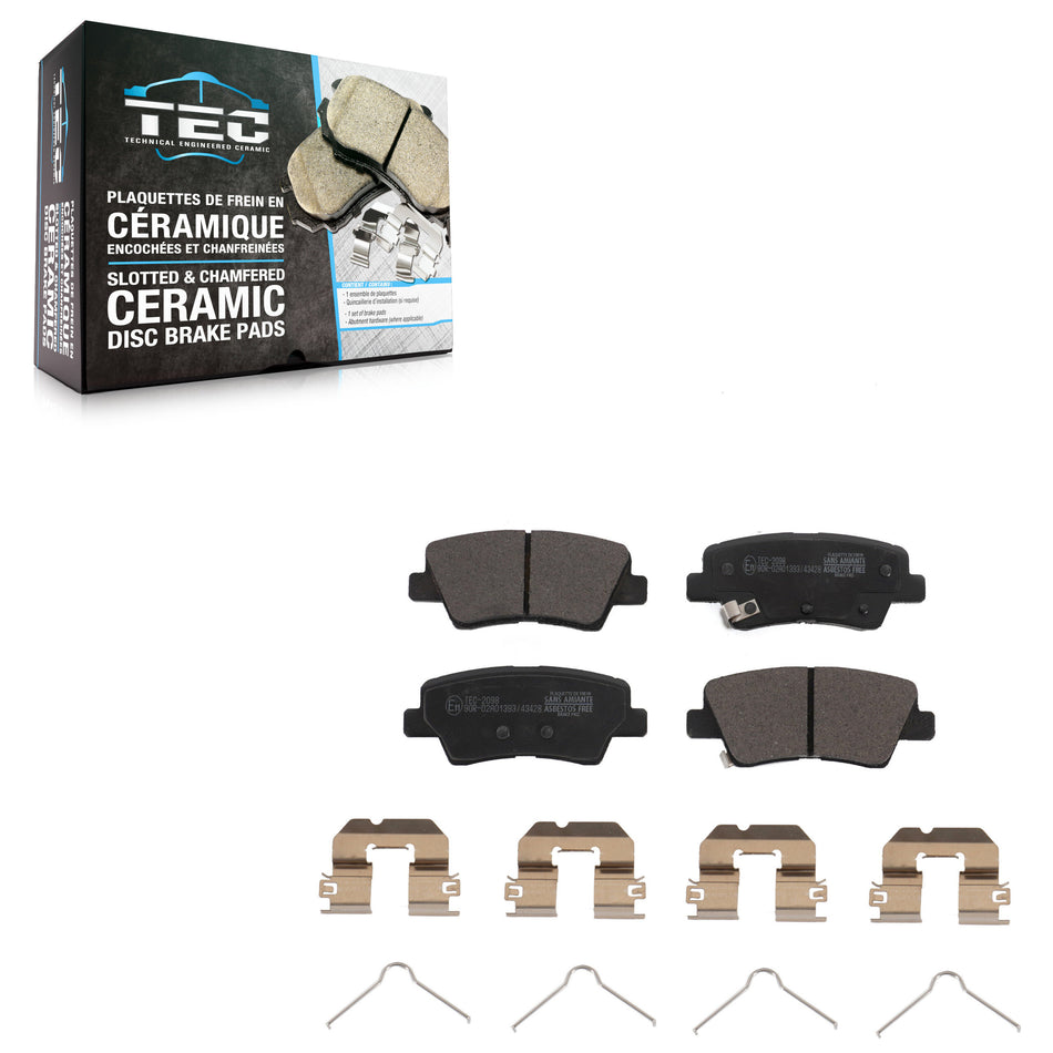 Rear Ceramic Disc Brake Pads TEC-2098 For Kia Sportage Hyundai Tucson Cadenza Nexo