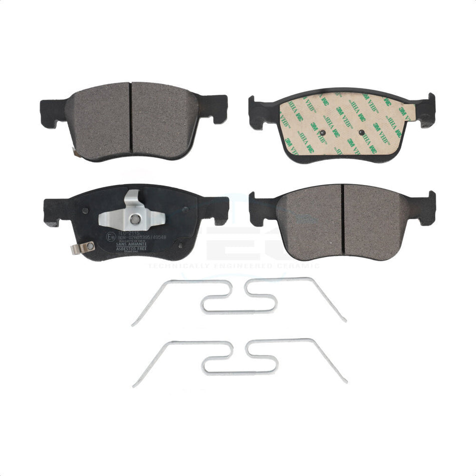 Front Ceramic Disc Brake Pads TEC-2115 For Honda Accord Acura Civic Integra by TEC