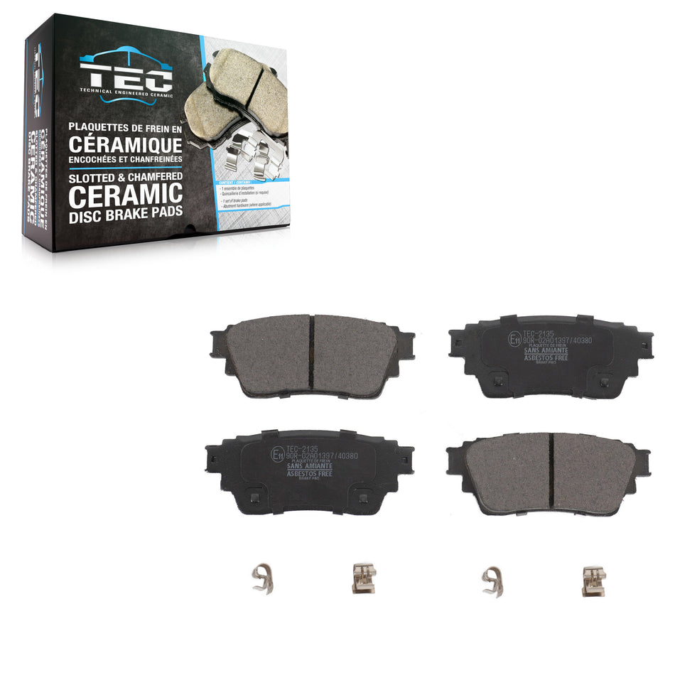 Rear Ceramic Disc Brake Pads TEC-2135 For Mitsubishi Outlander Eclipse Cross PHEV