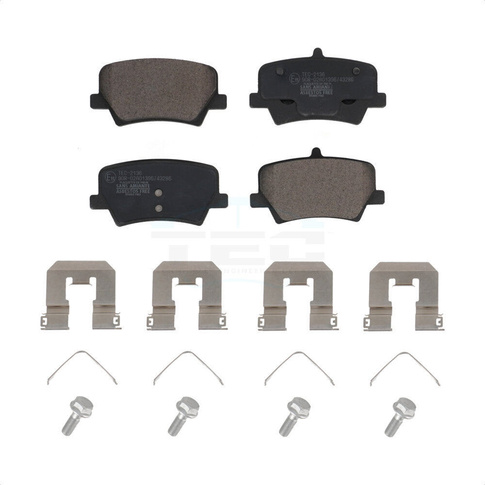 Rear Ceramic Disc Brake Pads TEC-2136 For 2019-2020 Volvo XC40 With 280mm Diameter Rotor by TEC