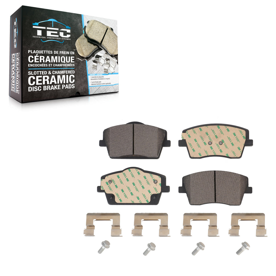 Front Ceramic Disc Brake Pads TEC-2137 For 2019-2023 Volvo XC40 With 322mm Diameter Rotor