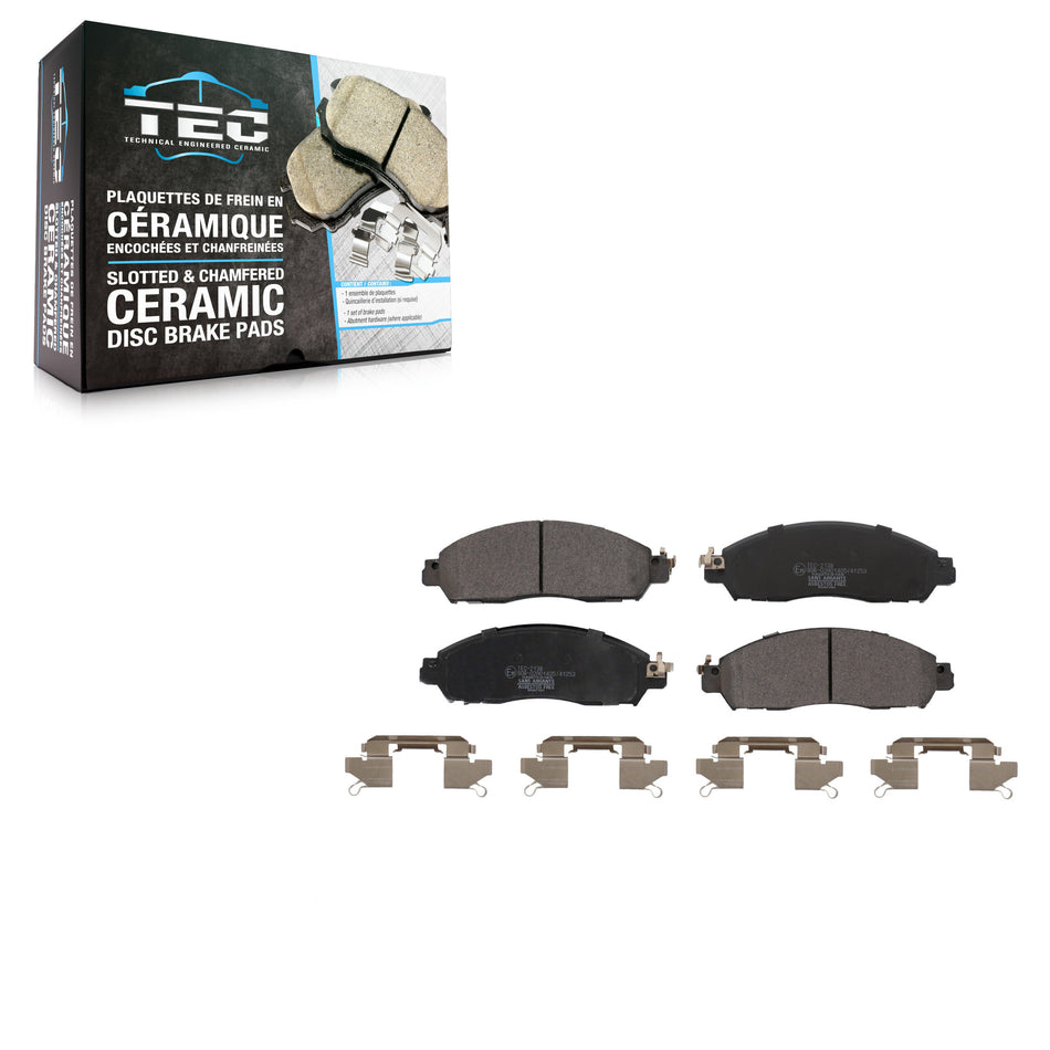 Front Ceramic Disc Brake Pads TEC-2138 For Nissan LEAF NV200