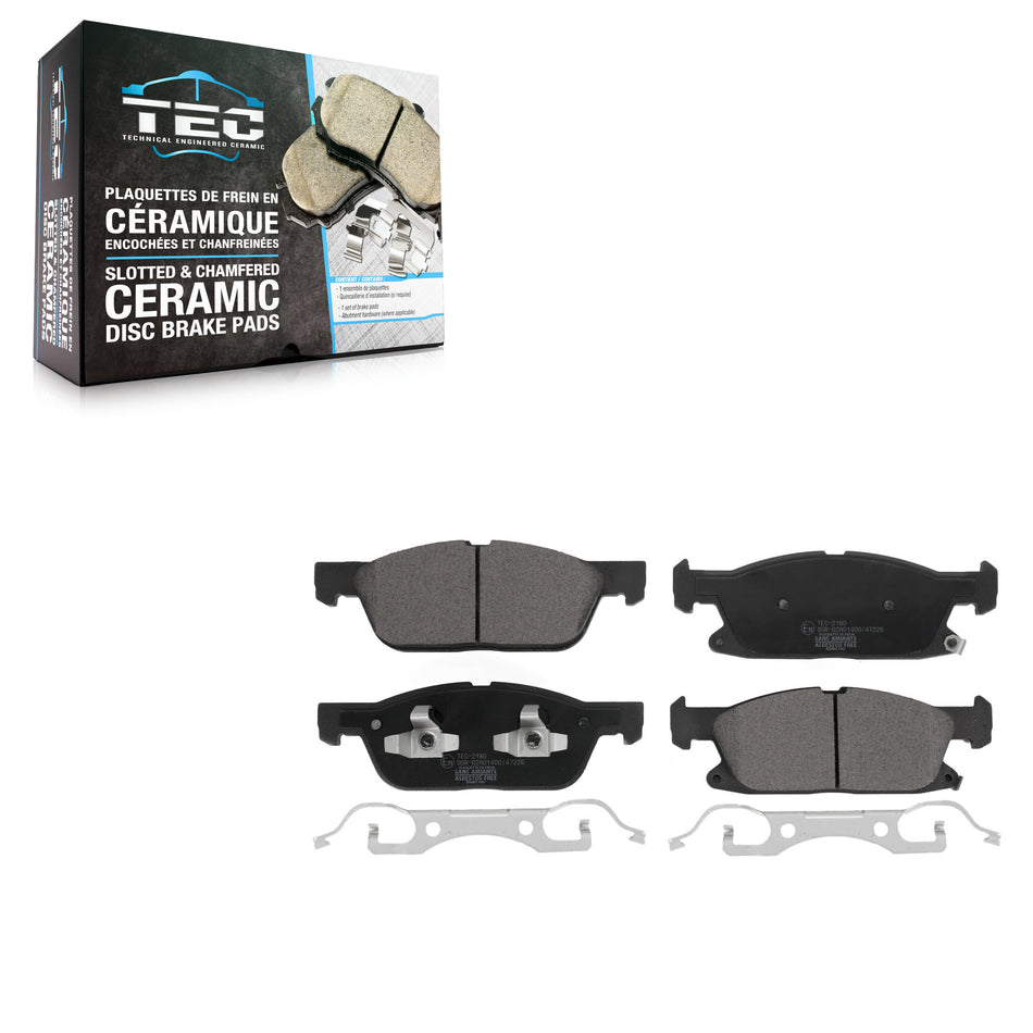 Front Ceramic Disc Brake Pads TEC-2180 For Ford Edge Lincoln Nautilus