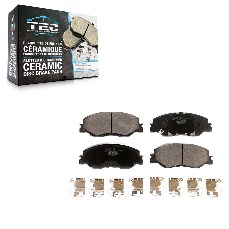 Front Ceramic Disc Brake Pads TEC-2185 For Honda Civic Insight