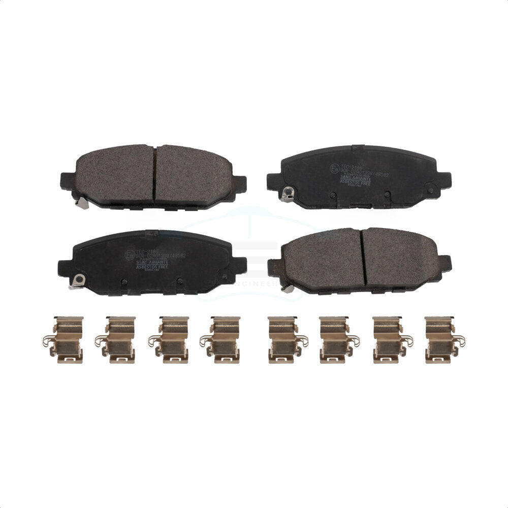 Rear Ceramic Disc Brake Pads TEC-2186 For Jeep Wrangler by TEC