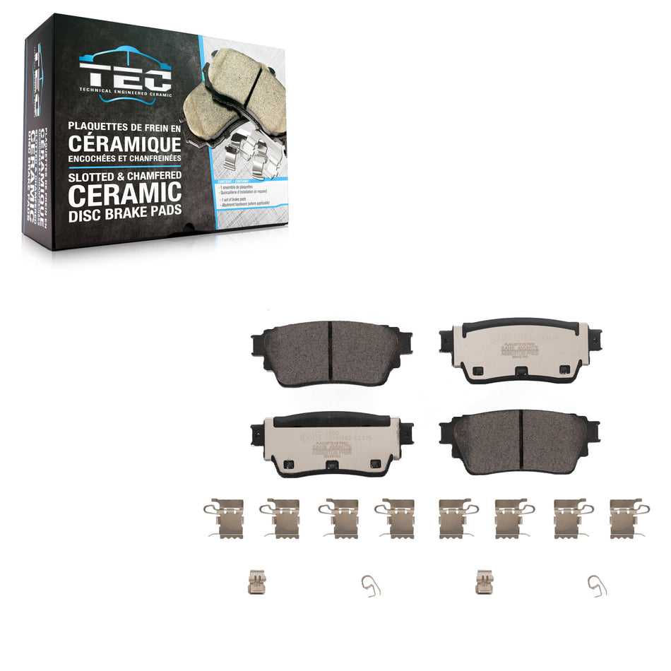 Rear Ceramic Disc Brake Pads TEC-2200 For Nissan Rogue Mitsubishi Outlander Kicks Pathfinder Altima