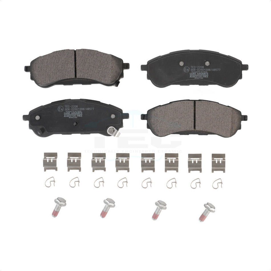 Rear Ceramic Disc Brake Pads TEC-2208 For 2019-2022 Ford Ranger by TEC