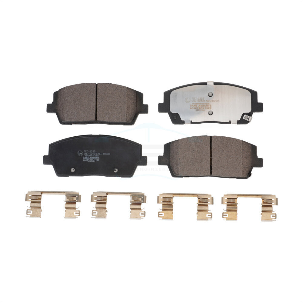 Front Ceramic Disc Brake Pads TEC-2215 For Kia Telluride Hyundai Palisade by TEC