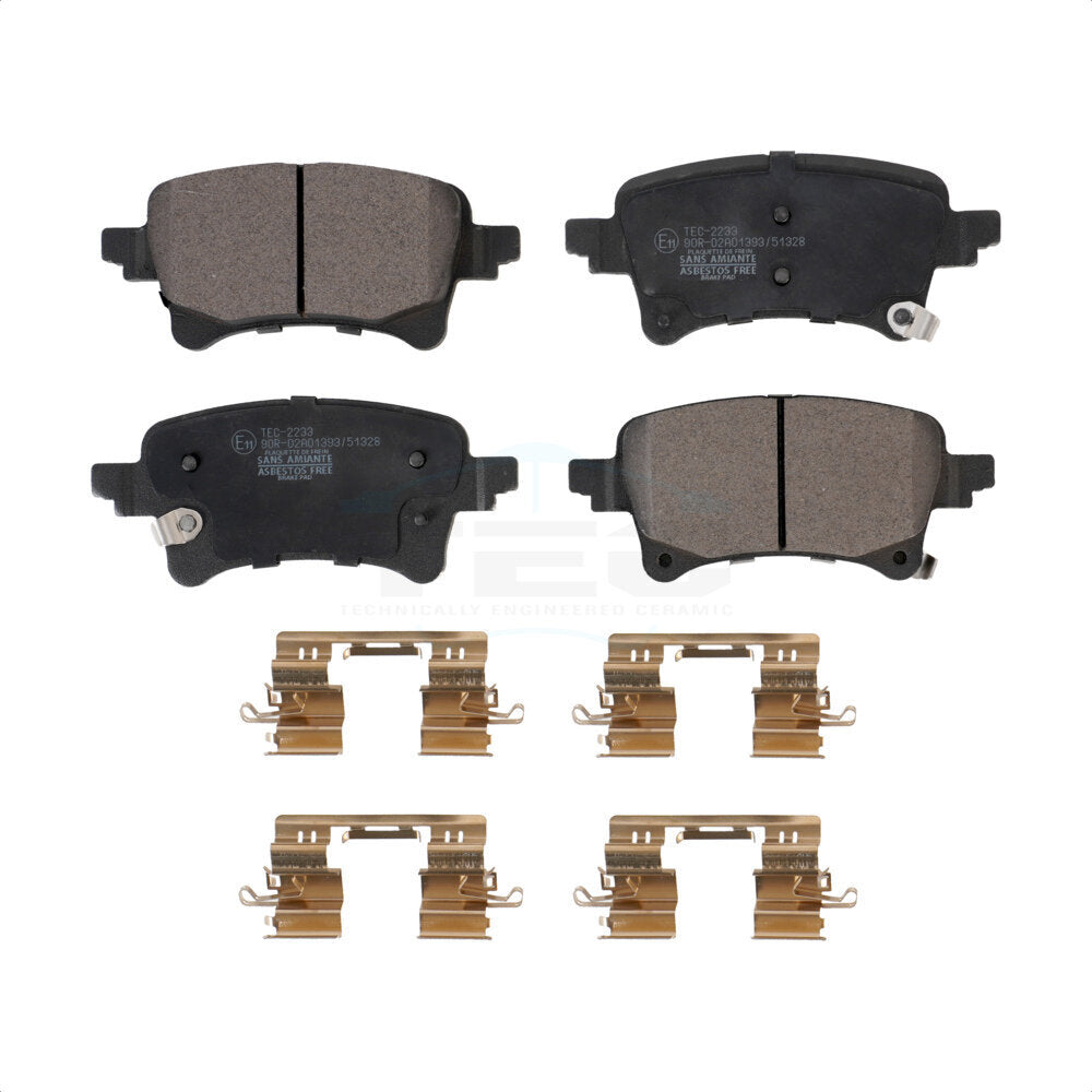 Rear Ceramic Disc Brake Pads TEC-2233 For Jeep Gladiator Wrangler by TEC