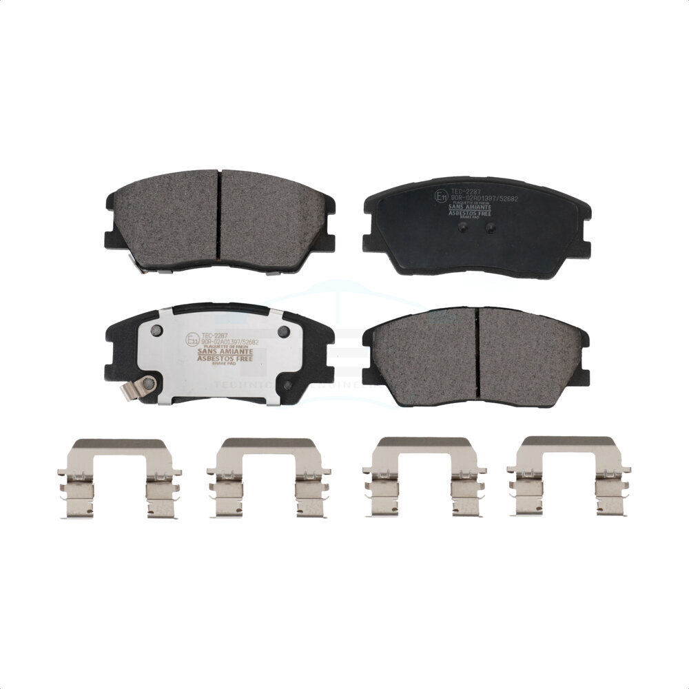 Front Ceramic Disc Brake Pads TEC-2287 For 2020-2022 Kia Soul Turbocharged by TEC