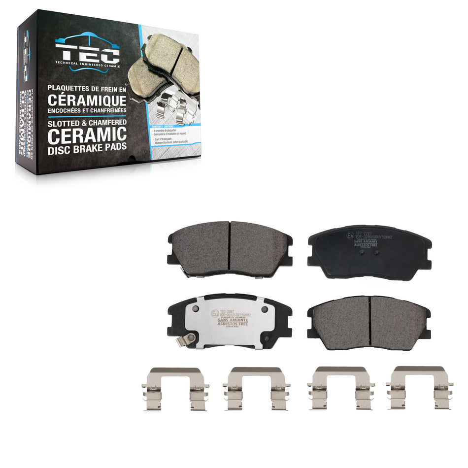 Front Ceramic Disc Brake Pads TEC-2287 For Kia Soul EV