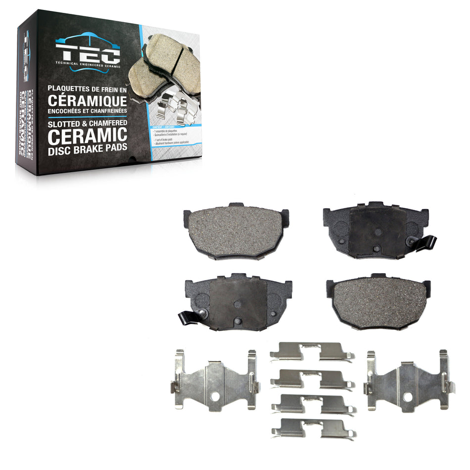 Rear Ceramic Disc Brake Pads TEC-323 For Hyundai Elantra Kia Spectra Tiburon Spectra5 Nissan Stanza