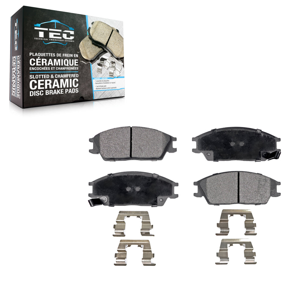 Front Ceramic Disc Brake Pads TEC-440 For Hyundai Accent Excel Scoupe Stellar Mitsubishi Precis