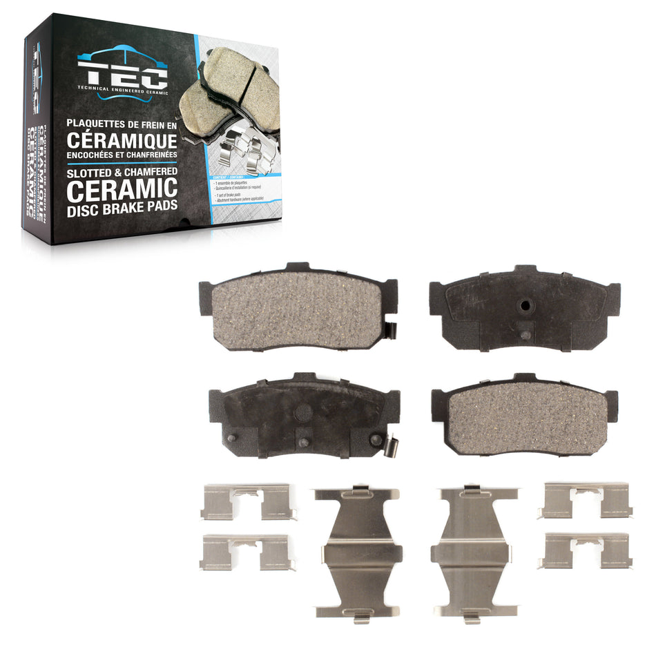 Rear Ceramic Disc Brake Pads TEC-595 For Nissan Maxima Altima Sentra INFINITI I30 G20 Altra EV