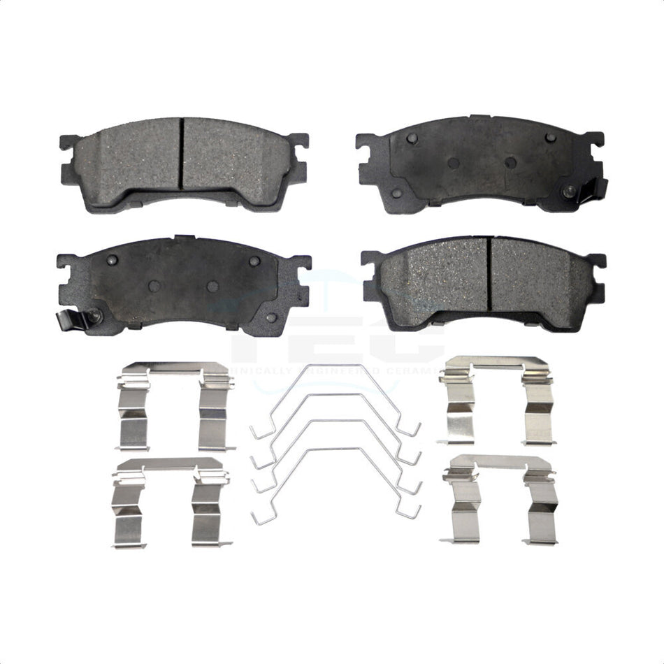 Front Ceramic Disc Brake Pads TEC-637 For Mazda Protege 626 Ford Probe MX-6