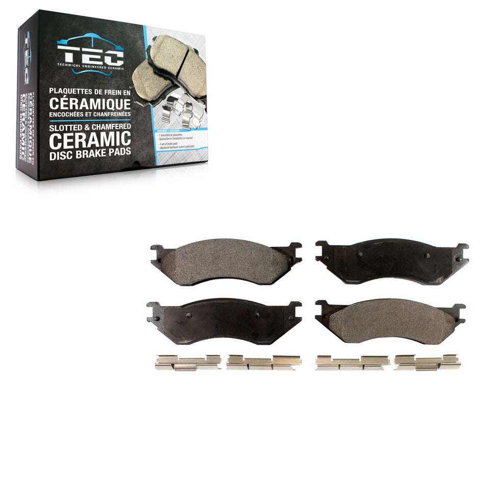 Rear Ceramic Disc Brake Pads TEC-702A For Dodge Ram 1500 2500 3500