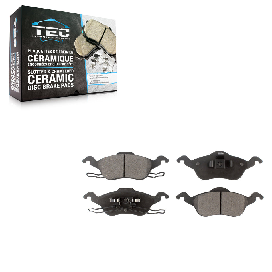 Front Ceramic Disc Brake Pads TEC-816 For Ford Focus