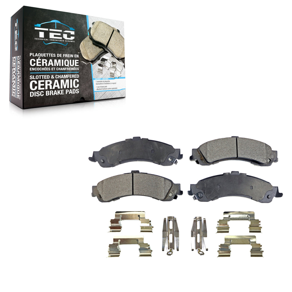 Rear Ceramic Disc Brake Pads TEC-834 For Chevrolet GMC Silverado 1500 Sierra Avalanche Yukon Tahoe