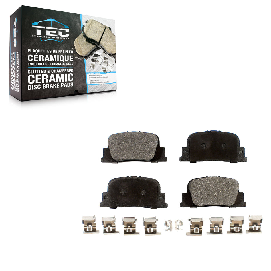 Rear Ceramic Disc Brake Pads TEC-835 For Toyota Camry Lexus ES300 Scion tC