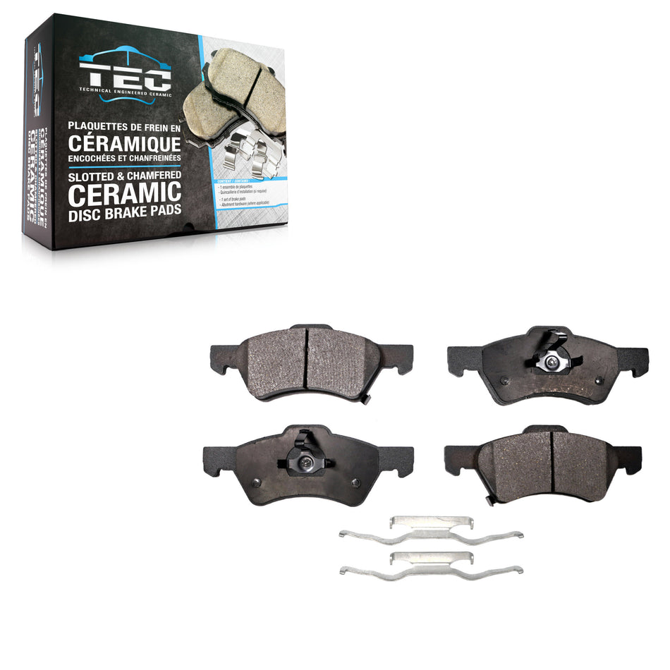 Front Ceramic Disc Brake Pads TEC-857 For Dodge Grand Caravan Chrysler Town & Country Voyager