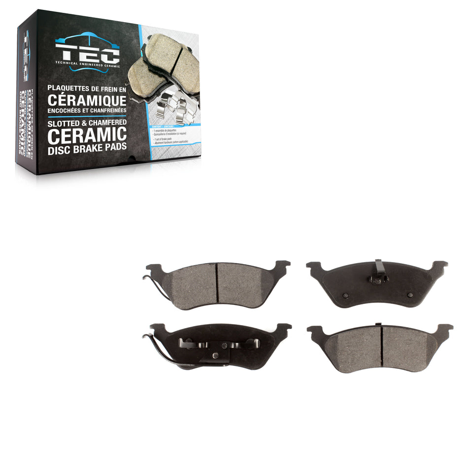 Rear Ceramic Disc Brake Pads TEC-858 For Dodge Grand Caravan Chrysler Town & Country Voyager