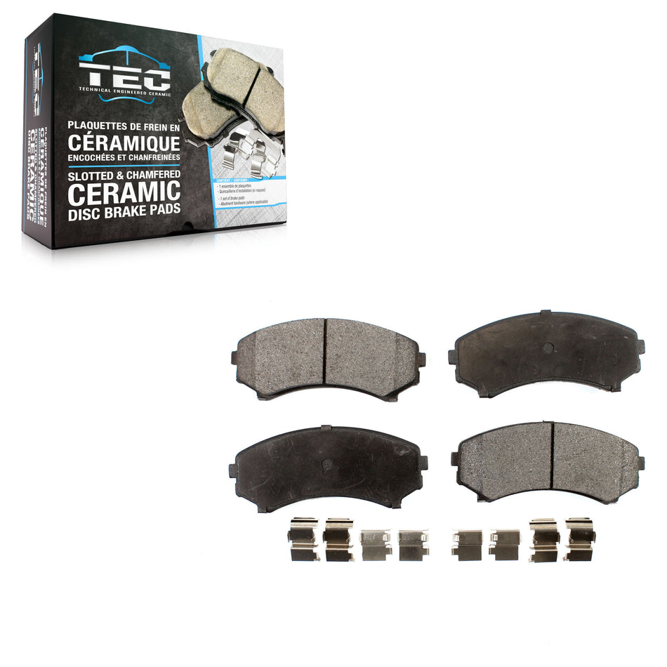 Front Ceramic Disc Brake Pads TEC-867 For Mitsubishi Endeavor Montero Isuzu Rodeo Sport Axiom Honda
