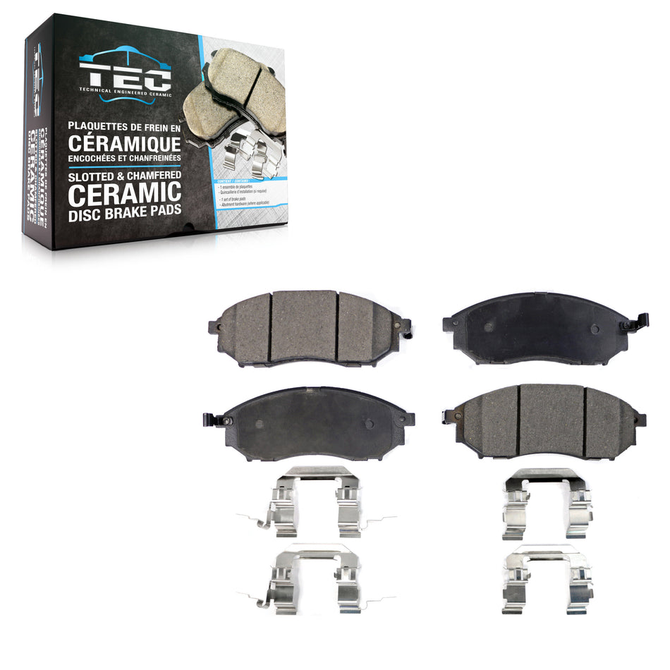 Front Ceramic Disc Brake Pads TEC-888 For INFINITI Nissan Murano G37 G35 Pathfinder EX35 370Z FX35