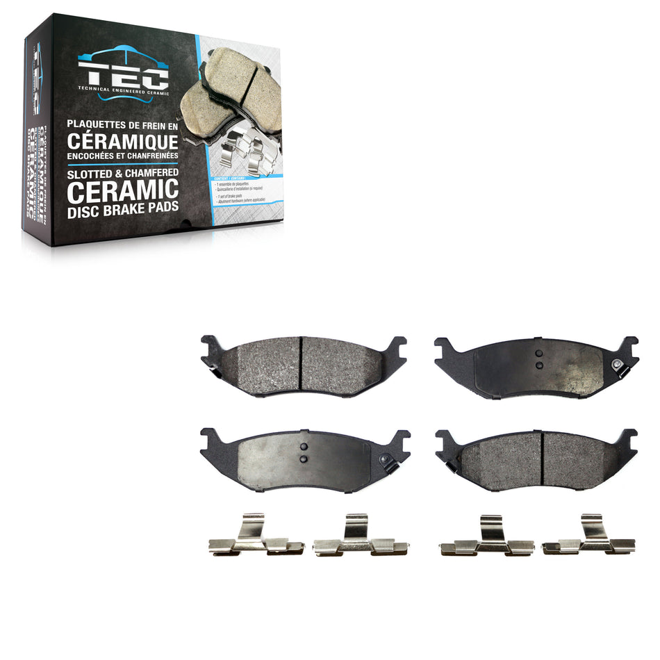Rear Ceramic Disc Brake Pads TEC-898 For Dodge Ram 1500