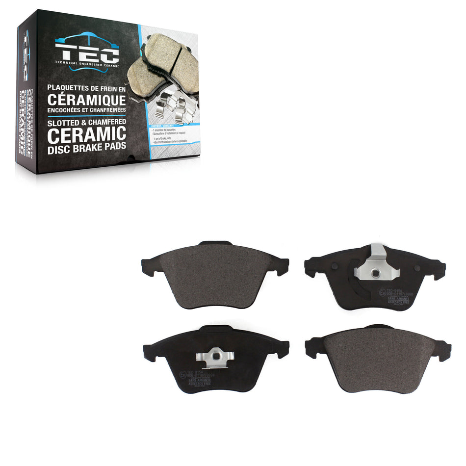 Front Ceramic Disc Brake Pads TEC-915A For Mazda 3 Volvo S40 V50 C70 Audi A6 Quattro