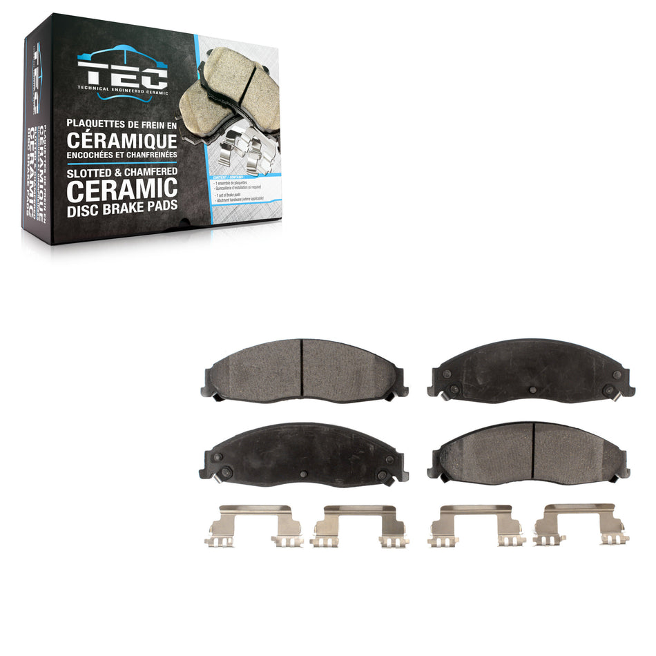 Front Ceramic Disc Brake Pads TEC-921 For Pontiac Grand Prix Cadillac CTS STS