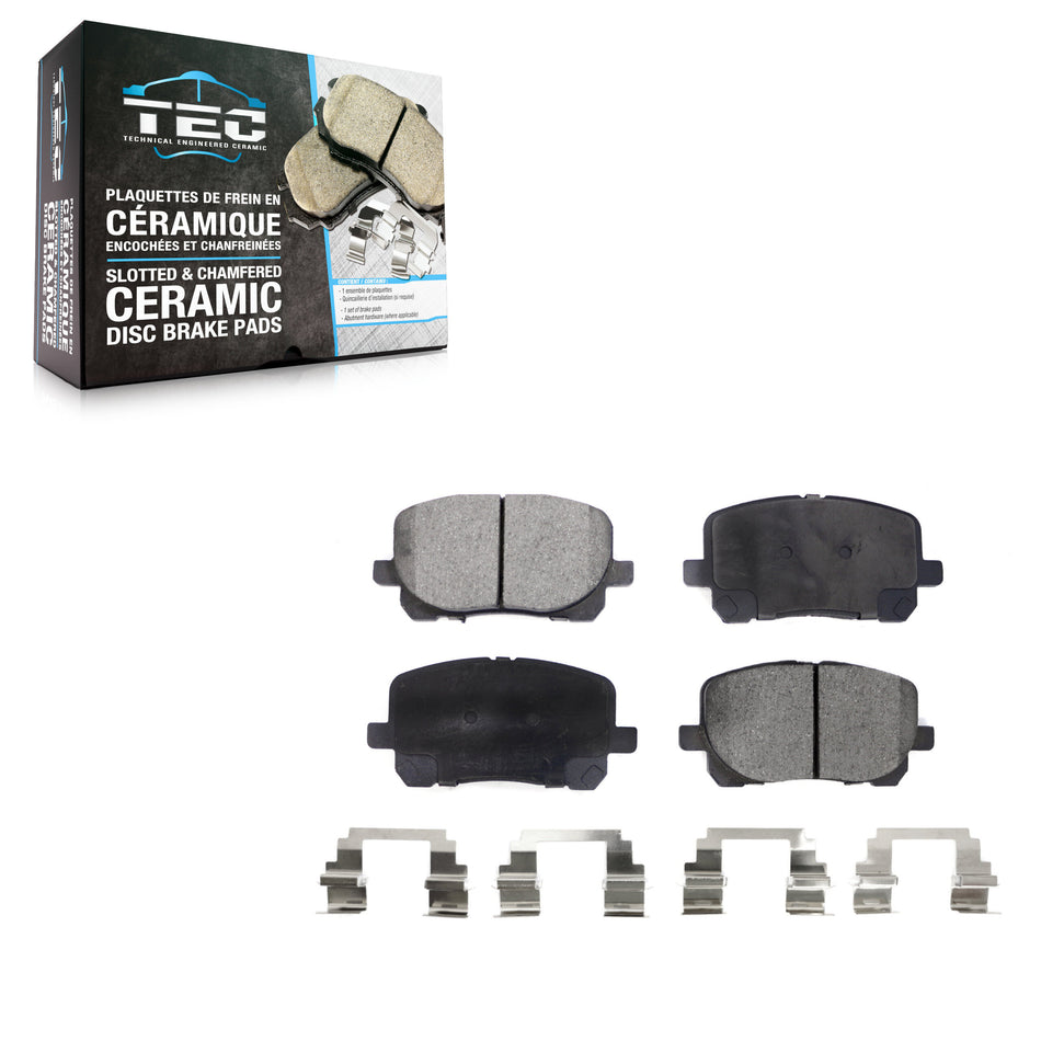 Front Ceramic Disc Brake Pads TEC-923 For 2003-2008 Toyota Corolla Matrix Pontiac Vibe