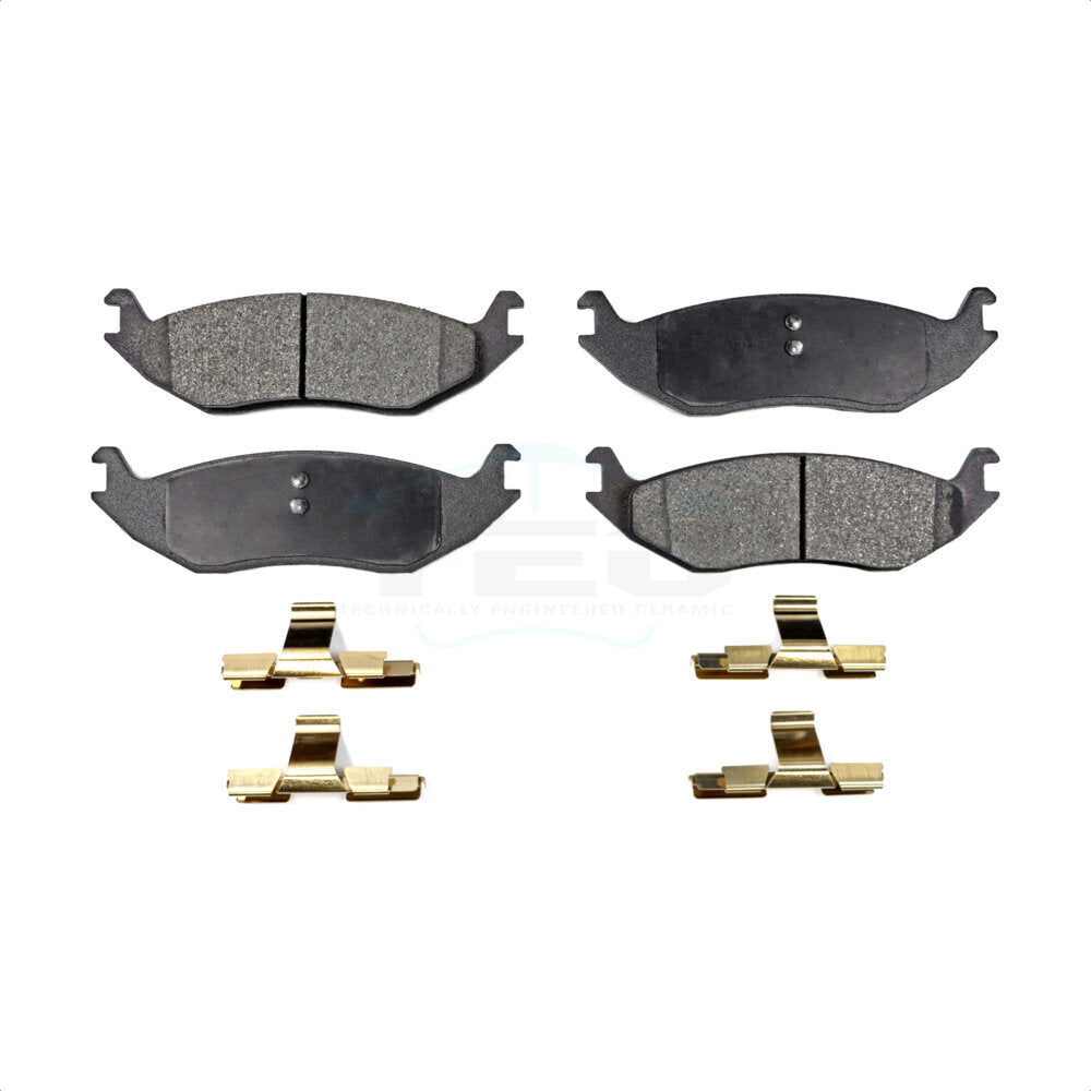 Rear Ceramic Disc Brake Pads TEC-967 For Ram 1500 Dodge Durango Classic Chrysler Aspen Van by TEC