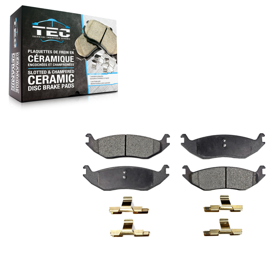 Rear Ceramic Disc Brake Pads TEC-967 For Ram 1500 Classic Dodge Durango Chrysler Aspen Van