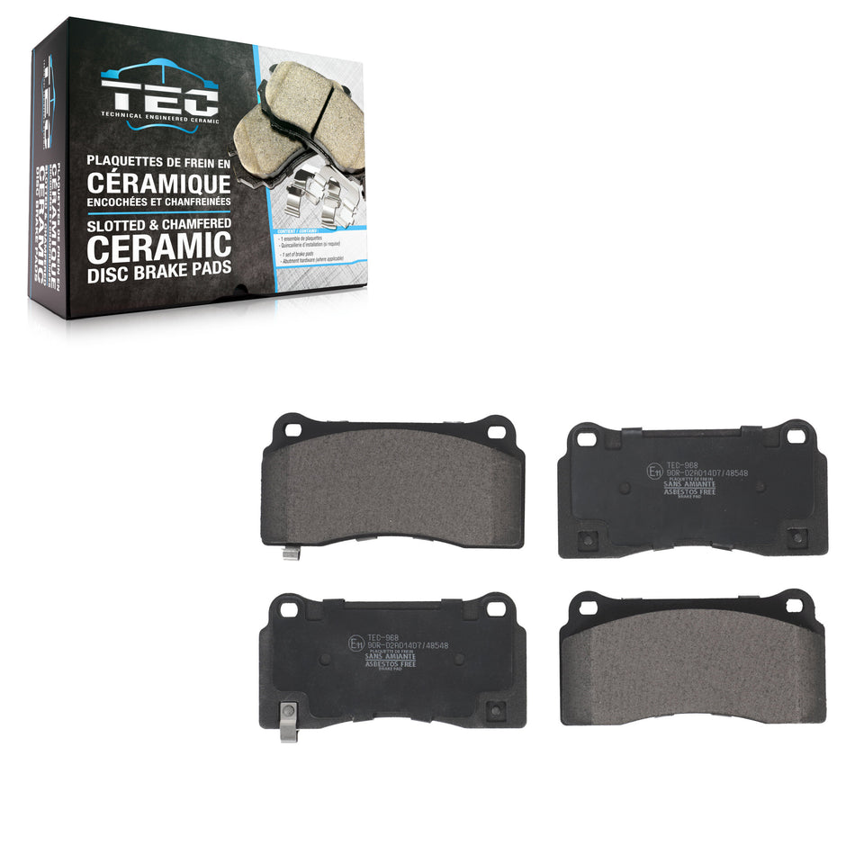 Front Ceramic Disc Brake Pads TEC-968 For Viper Dodge SRT Without TA Option