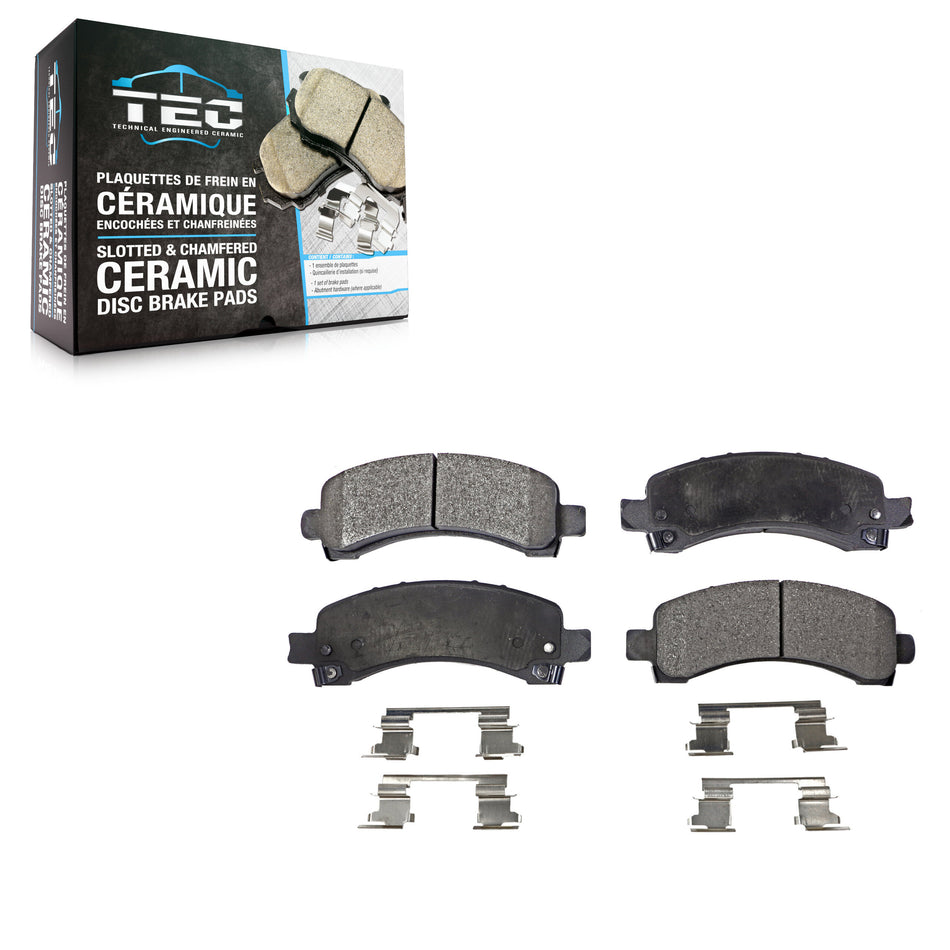 Rear Ceramic Disc Brake Pads TEC-974 For GMC Chevrolet Savana 2500 Express 3500 4500