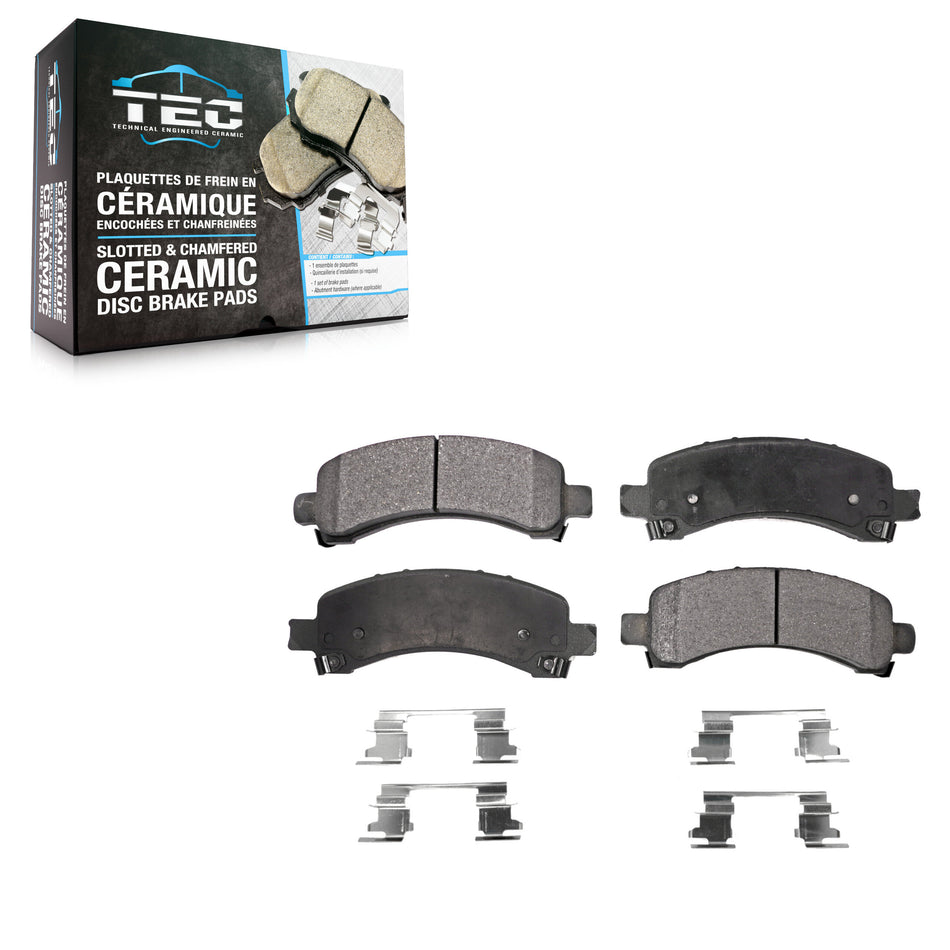 Rear Ceramic Disc Brake Pads TEC-974A For Chevrolet Avalanche 1500 GMC Express Yukon Tahoe Savana XL