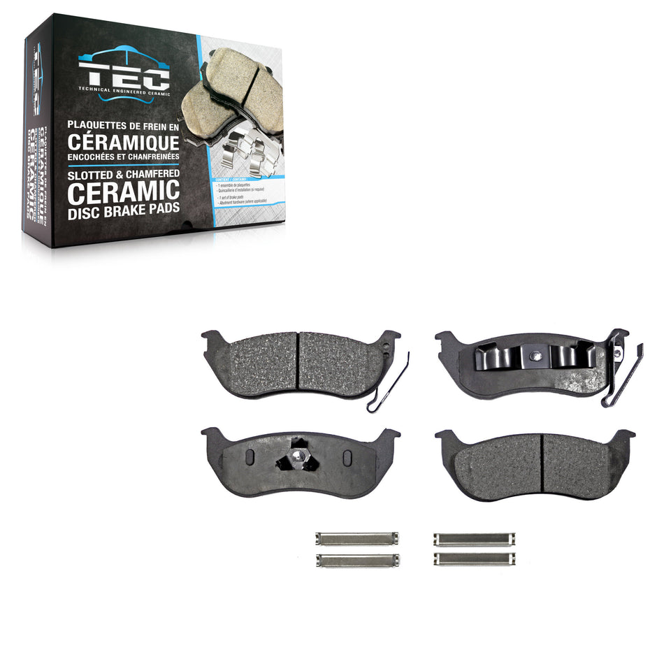 Rear Ceramic Disc Brake Pads TEC-981 For Jeep Liberty Ford Wrangler Explorer Sport Trac Mercury TJ