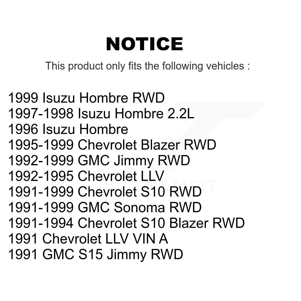 Front Brake Hydraulic Hose 12-H380280 For Chevrolet GMC S10 Sonoma Blazer Jimmy Isuzu Hombre S15 LLV